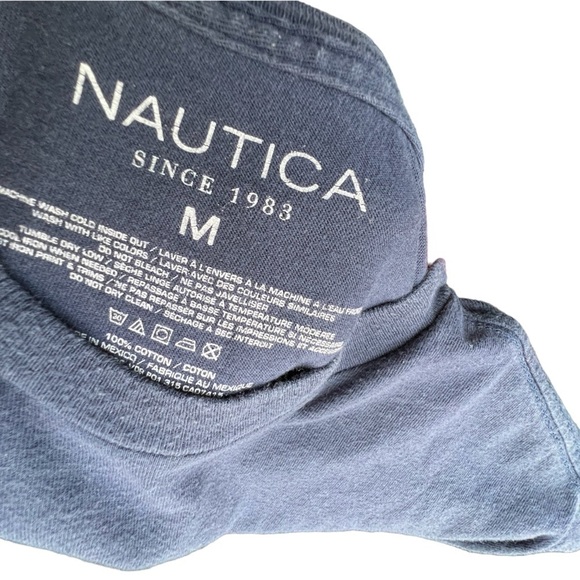 nautica Men’s T-shirt Blue Sz Medium - Picture 2 of 4